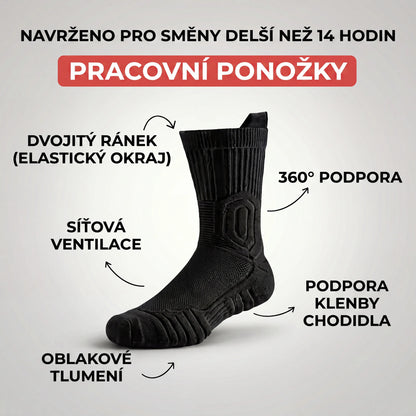 CloudFusion atletické polstrované ponožky crew