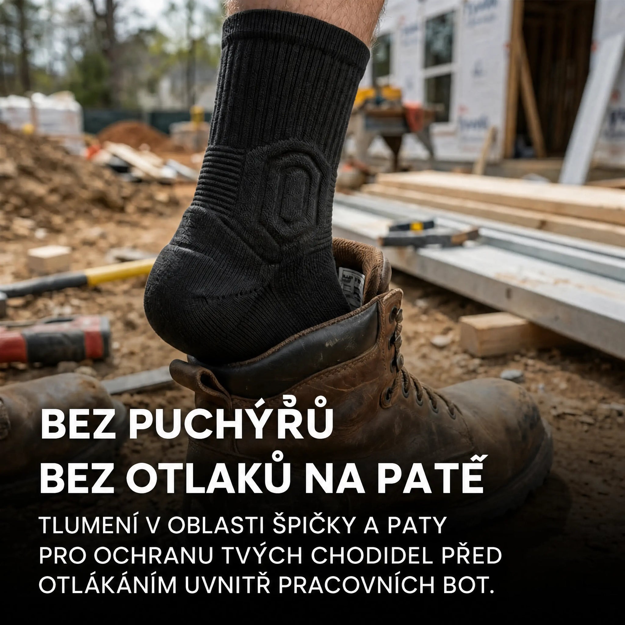 CloudFusion atletické polstrované ponožky crew