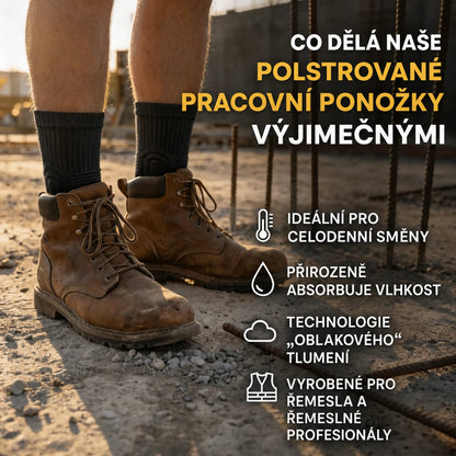 CloudFusion atletické polstrované ponožky crew